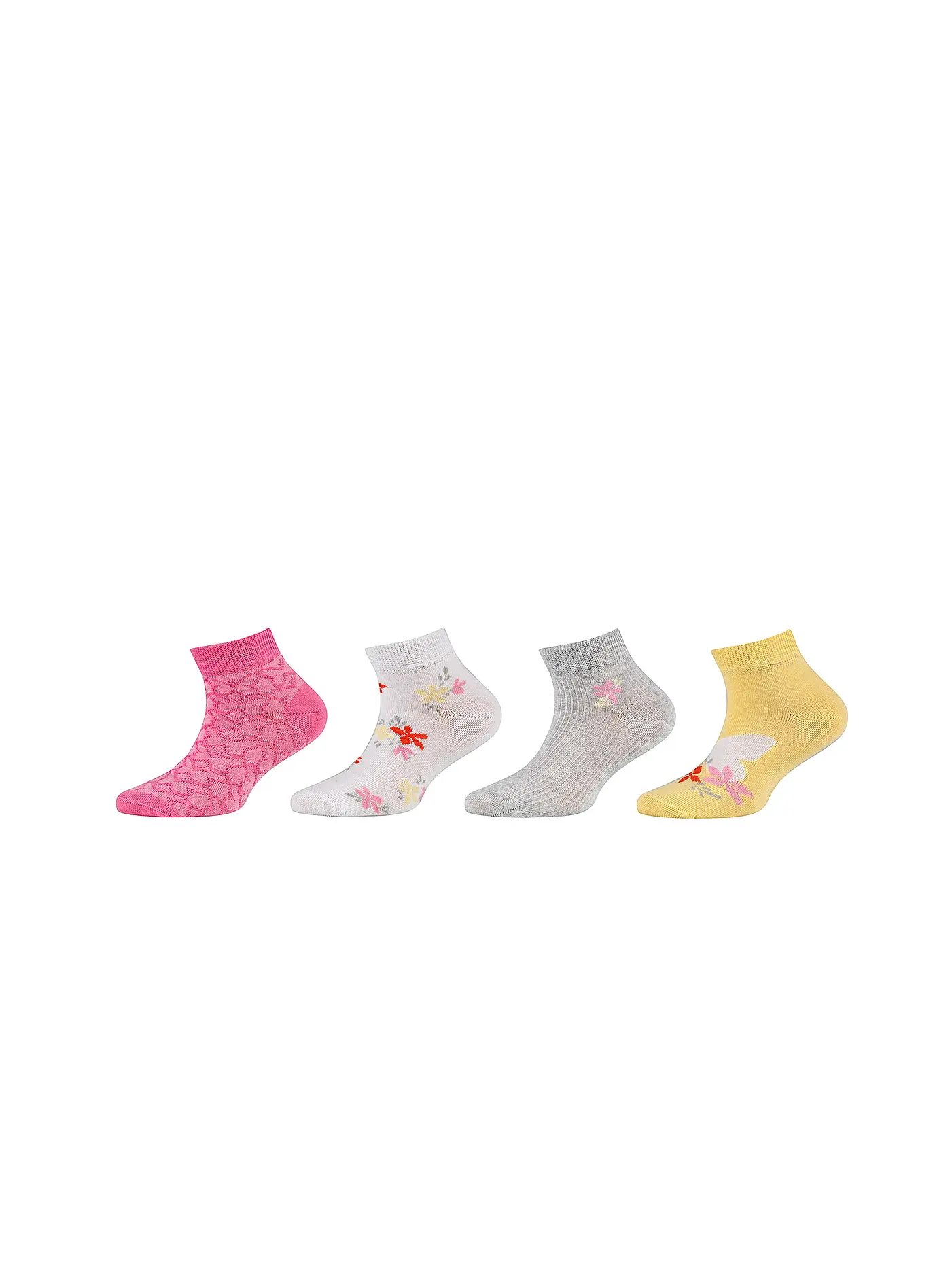 CAMANO | Mädchen Sneaker Socken 4er Pkg popcorn | 